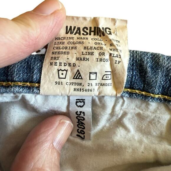 Express X2-W4 Low Rise Boot Leg Regular Fit Denim Jeans Womens 12 Casual - Picture 7 of 11